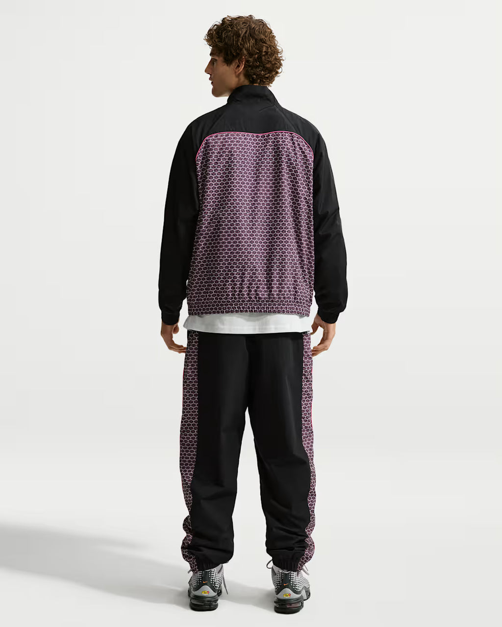 Track jacket in tessuto